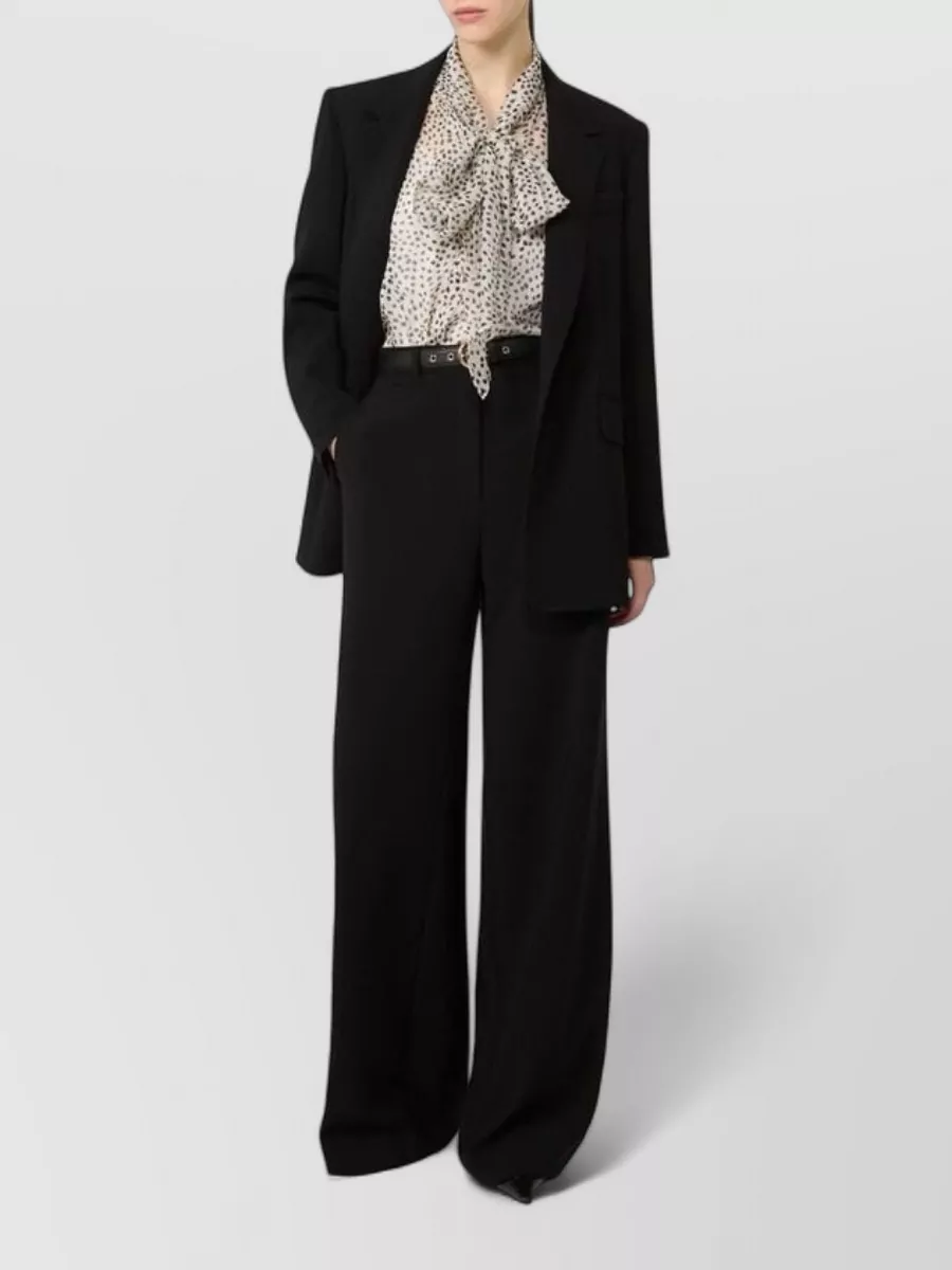 S Max Mara High-Rise Wide-Leg Suit Trousers