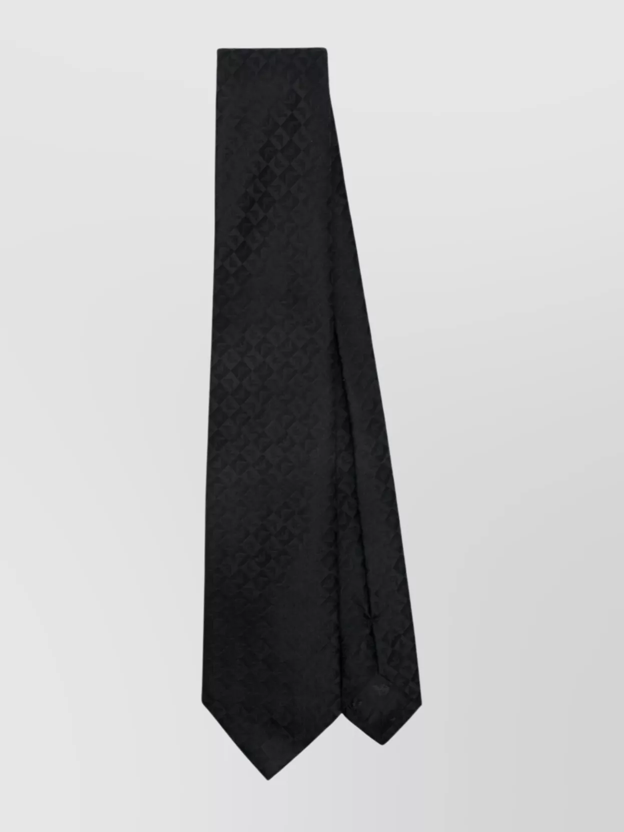 Emporio Armani Silk Logo-Jacquard Tie