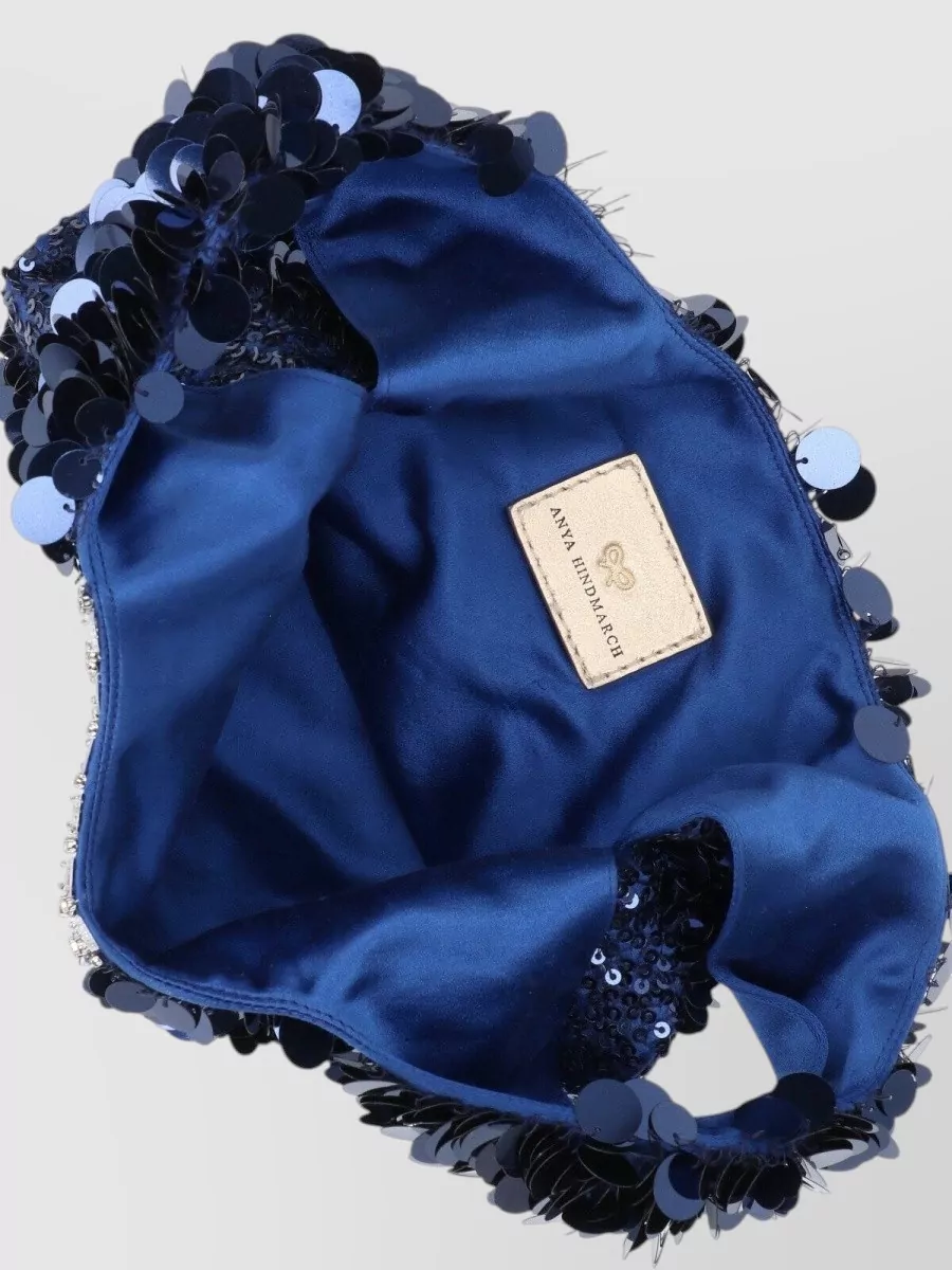 Anya Hindmarch Sequin Graphic Mini Bag Top Handle