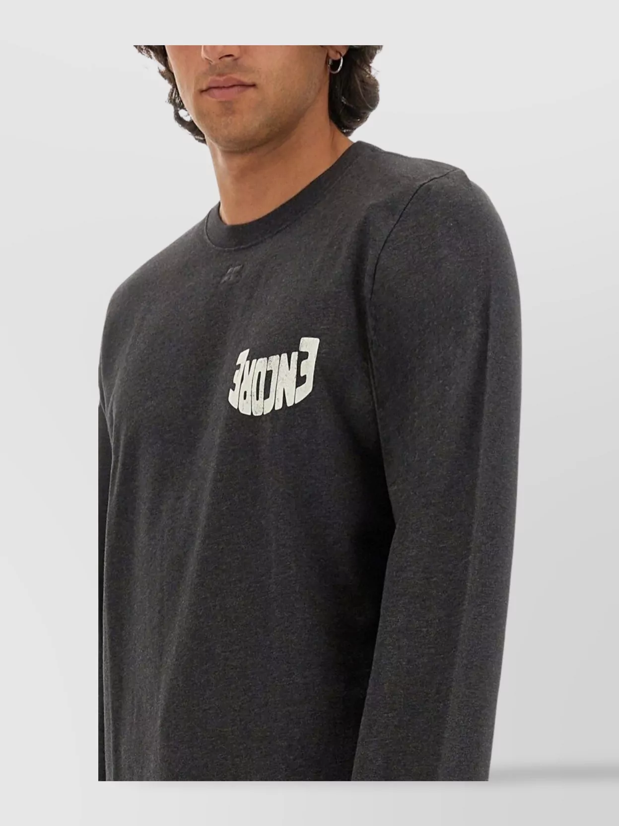 Courrèges Logo Crew Neck T-Shirt Long Sleeves