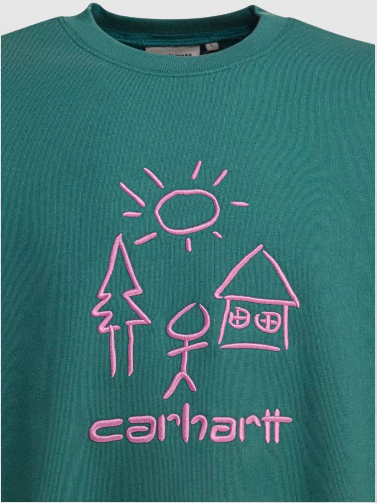 Carhartt Wip Crew Neck Embroidered Design Sweaters