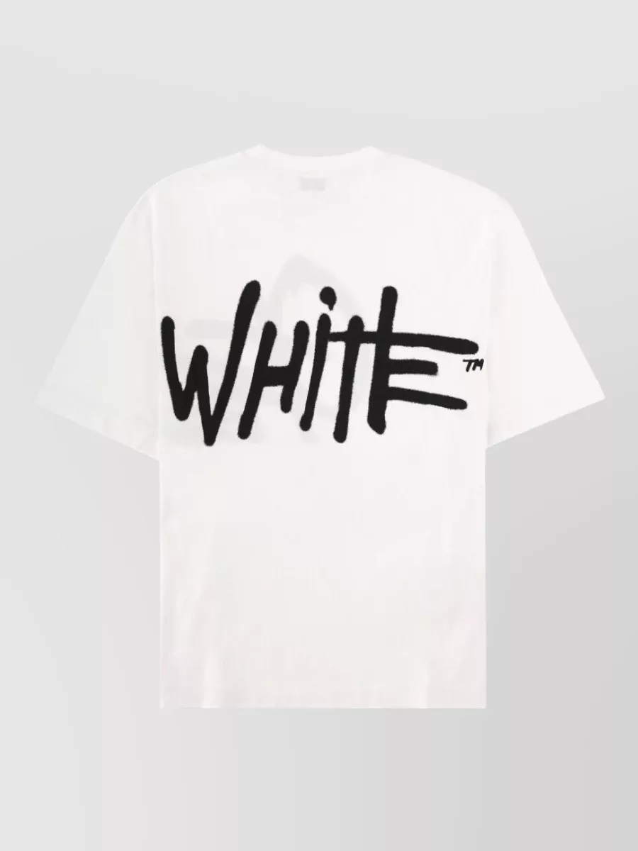 Off-White Logo Graphic Crew Neck Short Sleeve T-Shirt