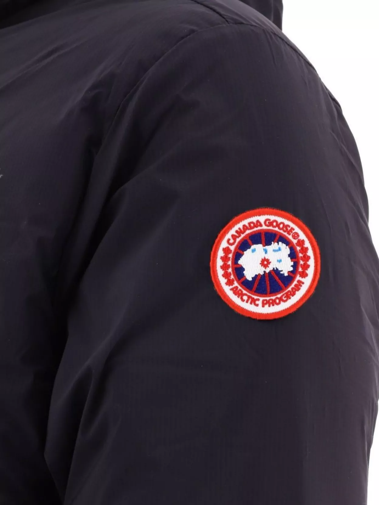 Canada Goose Hooded Down Jacket Featuring Chest Pocket