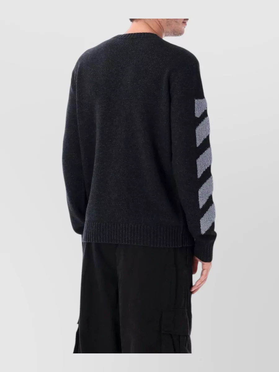 Off-White Fuzzy Knit Crewneck Jumper