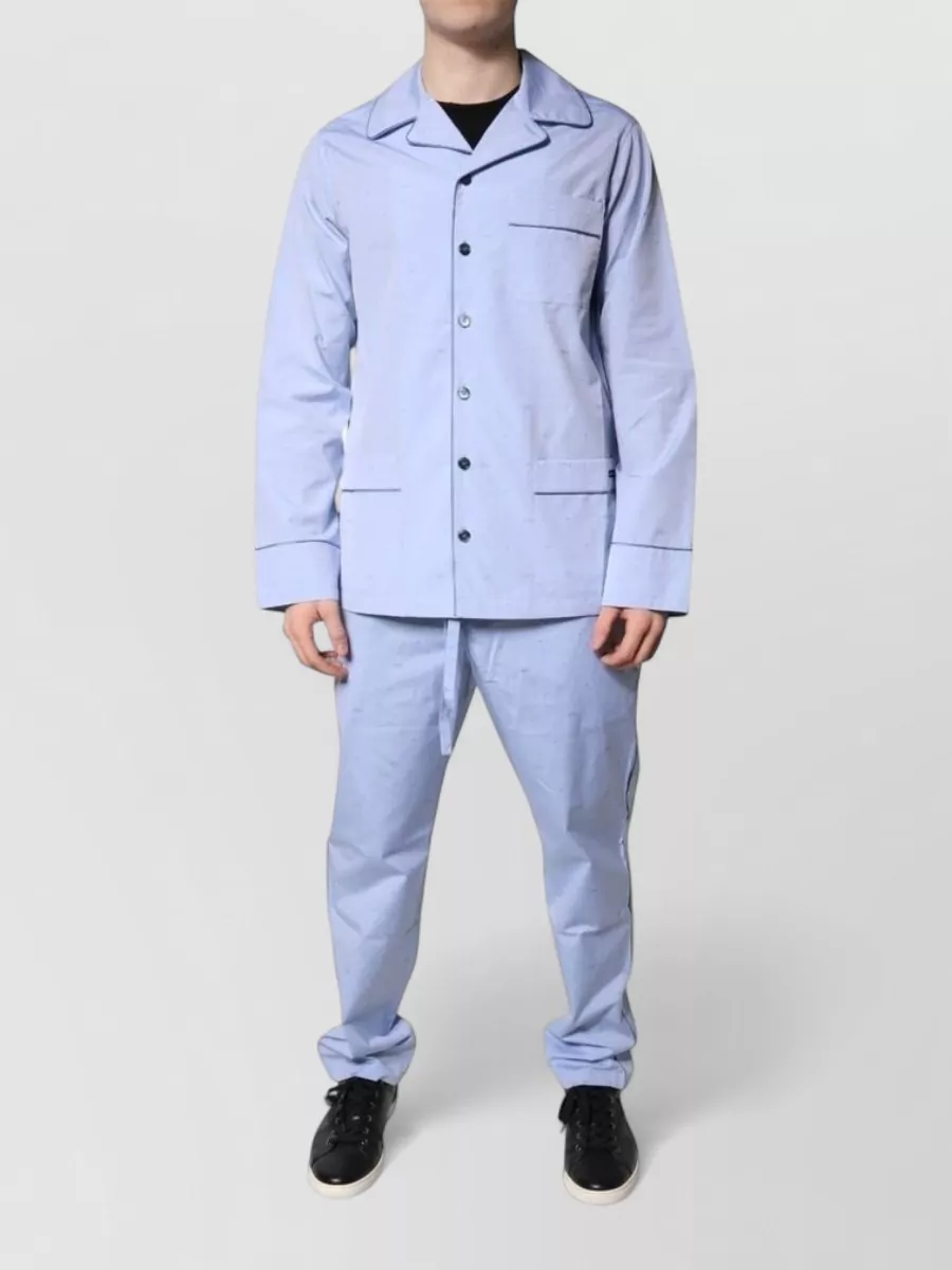 Dolce&Gabbana cotton logo print pajama set