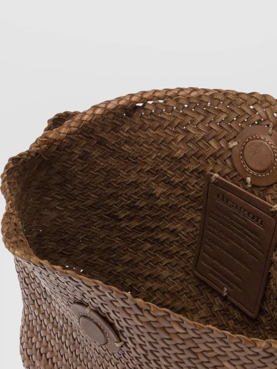 Dragon Diffusion Rectangular Shoulder Bag Woven Texture Handle