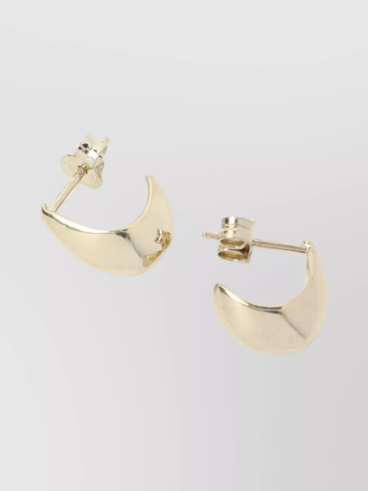 Lemaire Polished Hoop Earrings Featuring Drop Design