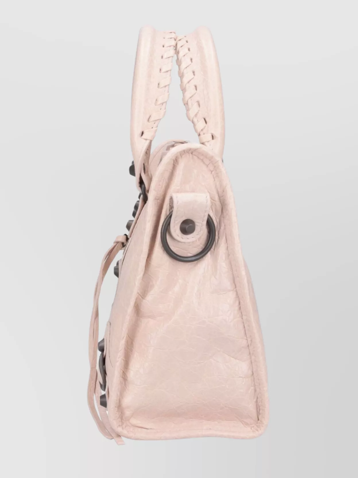 Balenciaga Shoulder Bag With Front Zip Pocket And Textured Finish