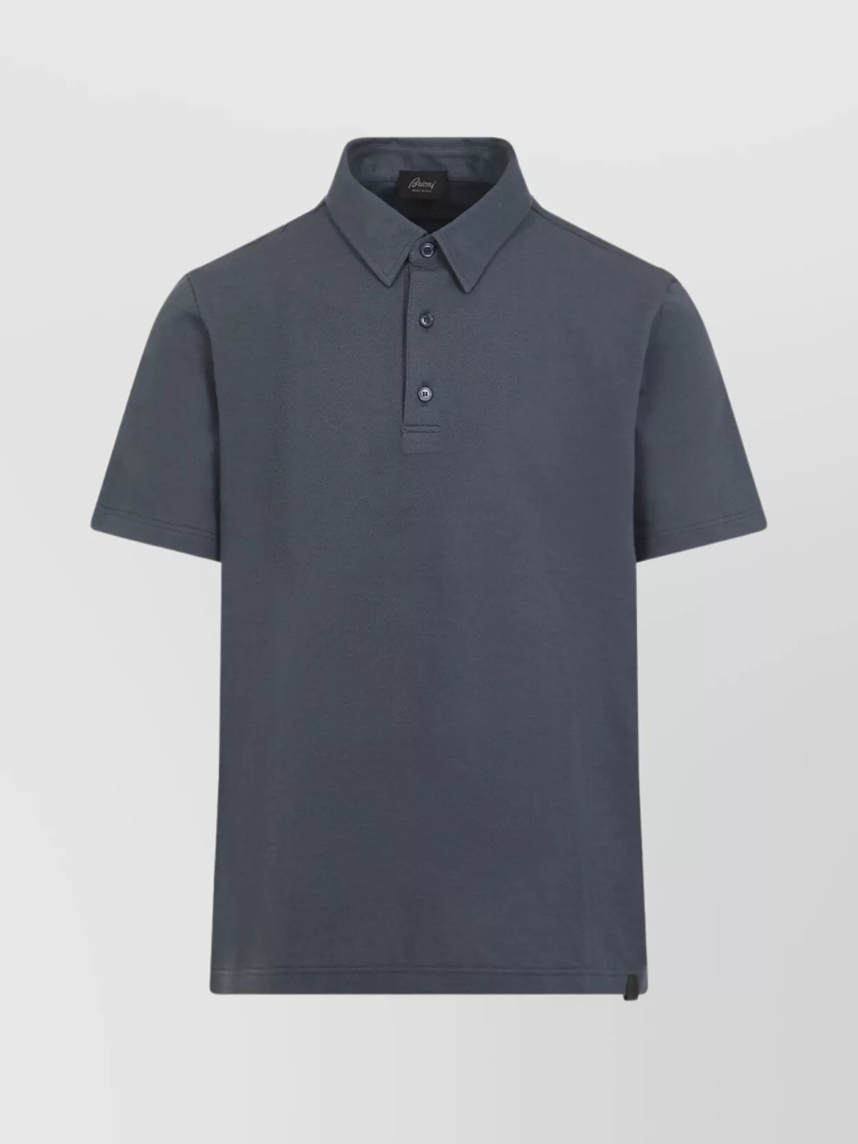 Brioni Cotton Polo Shirt With Pointed Collar