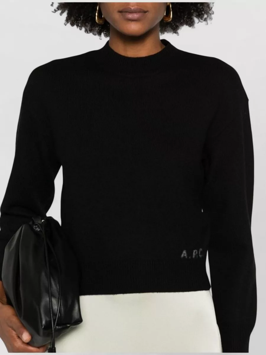 A.p.c. Merino Wool Ribbed Crew Neck Jumper