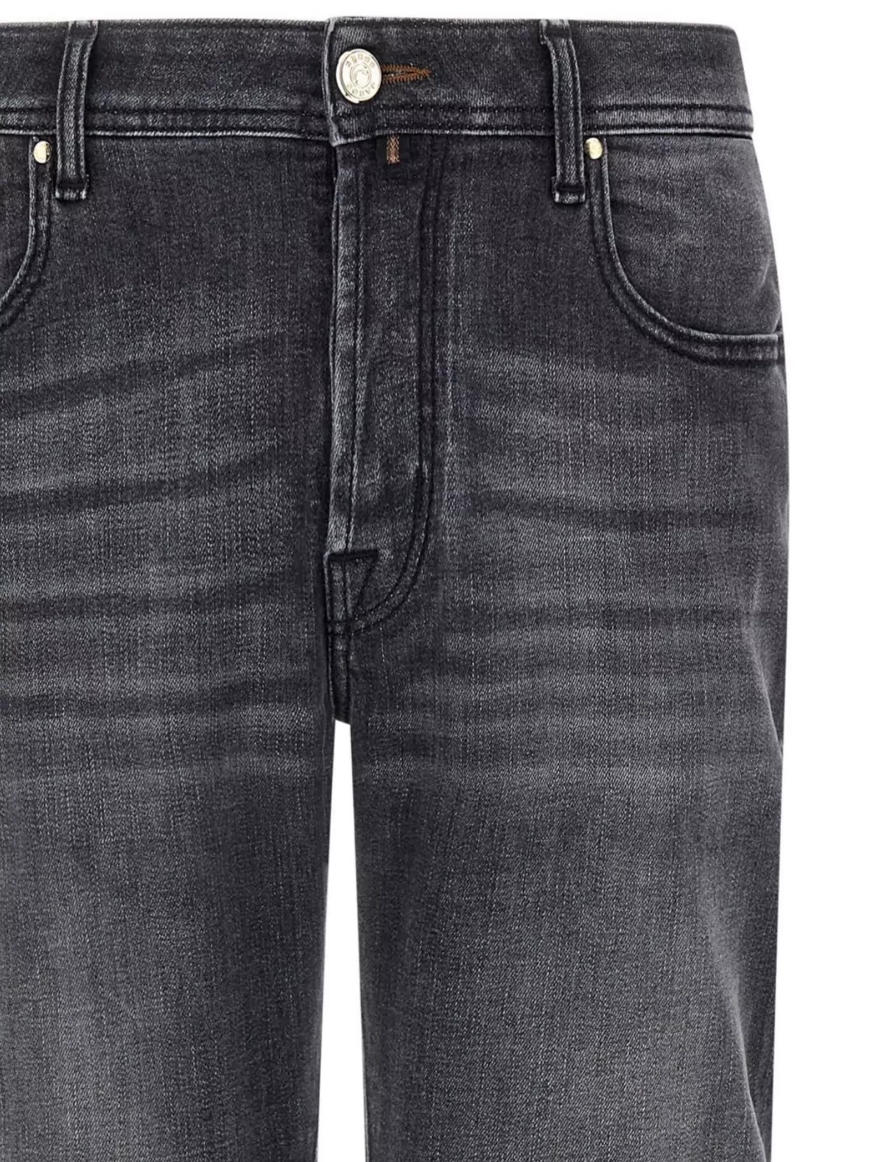 Jacob Cohen Distressed Denim Trousers Five Pockets In Gray