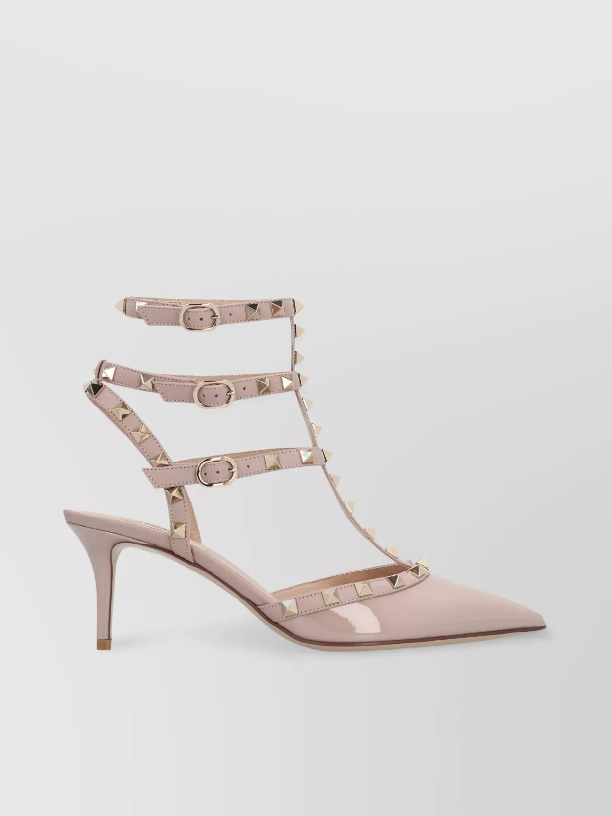 Valentino Rockstud Patent Leather Slingback Pumps