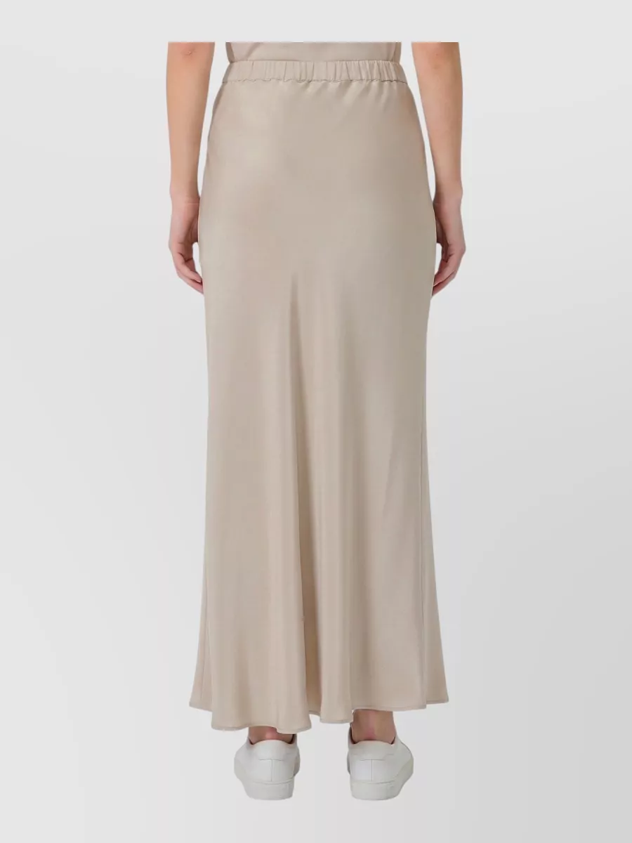 Max Mara Silk Long A-Line Skirt