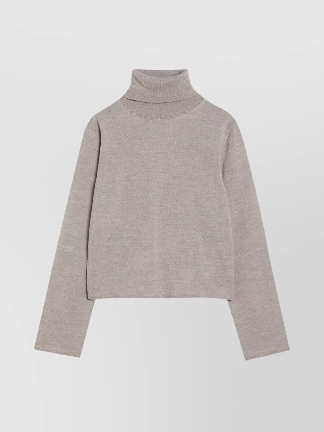 Mm6 Maison Margiela Wool Blend Turtleneck Sweater With Elbow Patches In Neutral