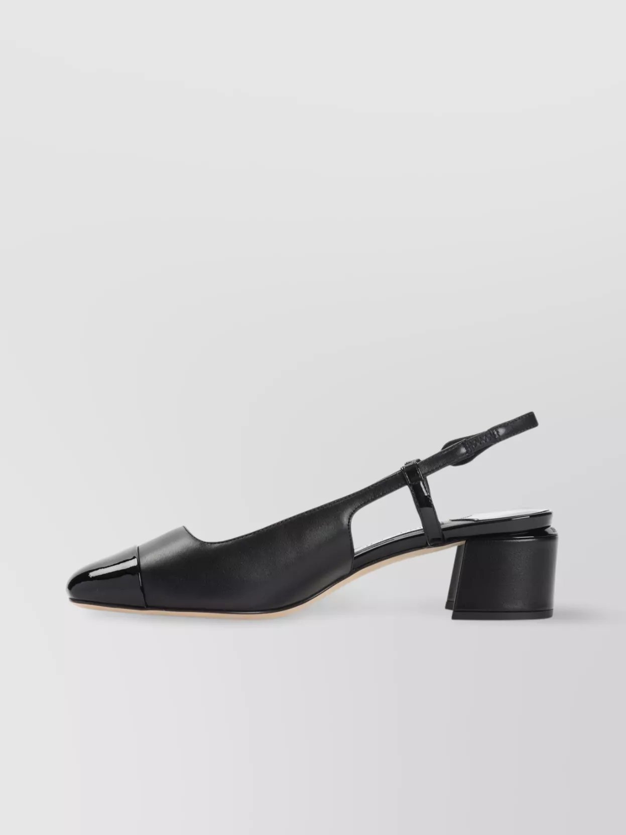 Jimmy Choo Closed Toe Block Heel Sling Back Pumps