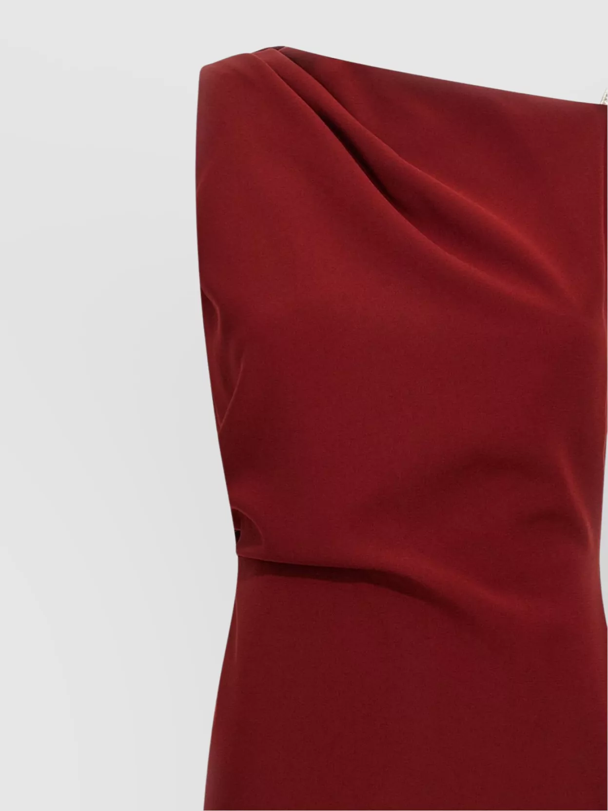 Max Mara One-Shoulder Draped Detail Floor-Length Dress