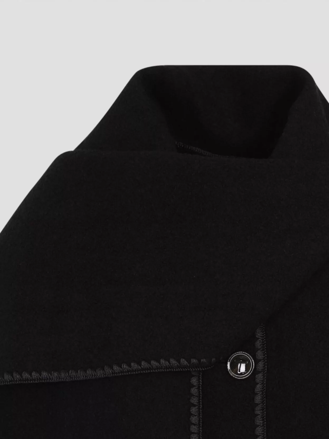 Totême Embroidered Scarf Collar Coat