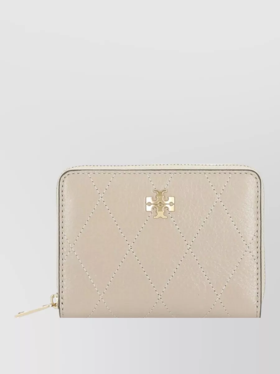 Tory Burch Quilted Leather Zip Wallet