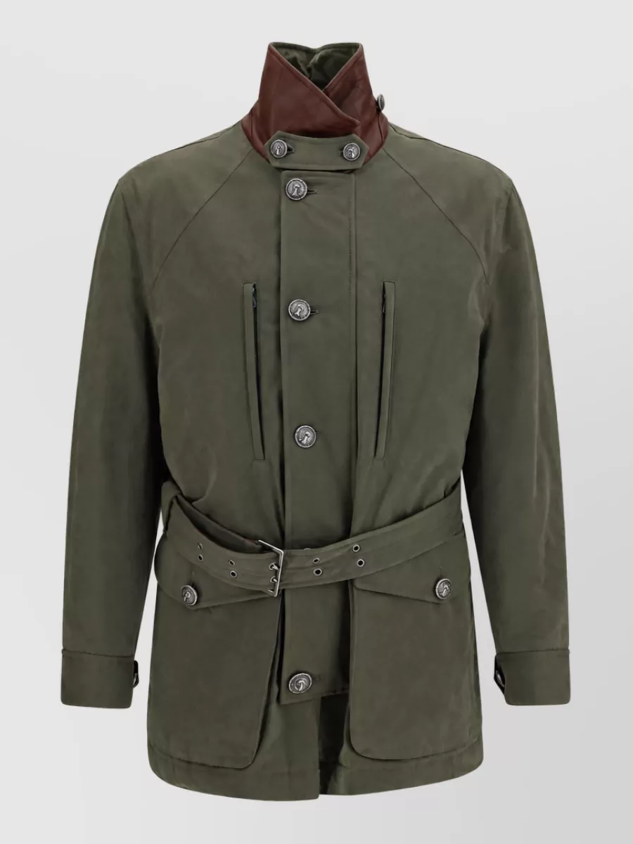 Brunello Cucinelli Belted single-breasted coat