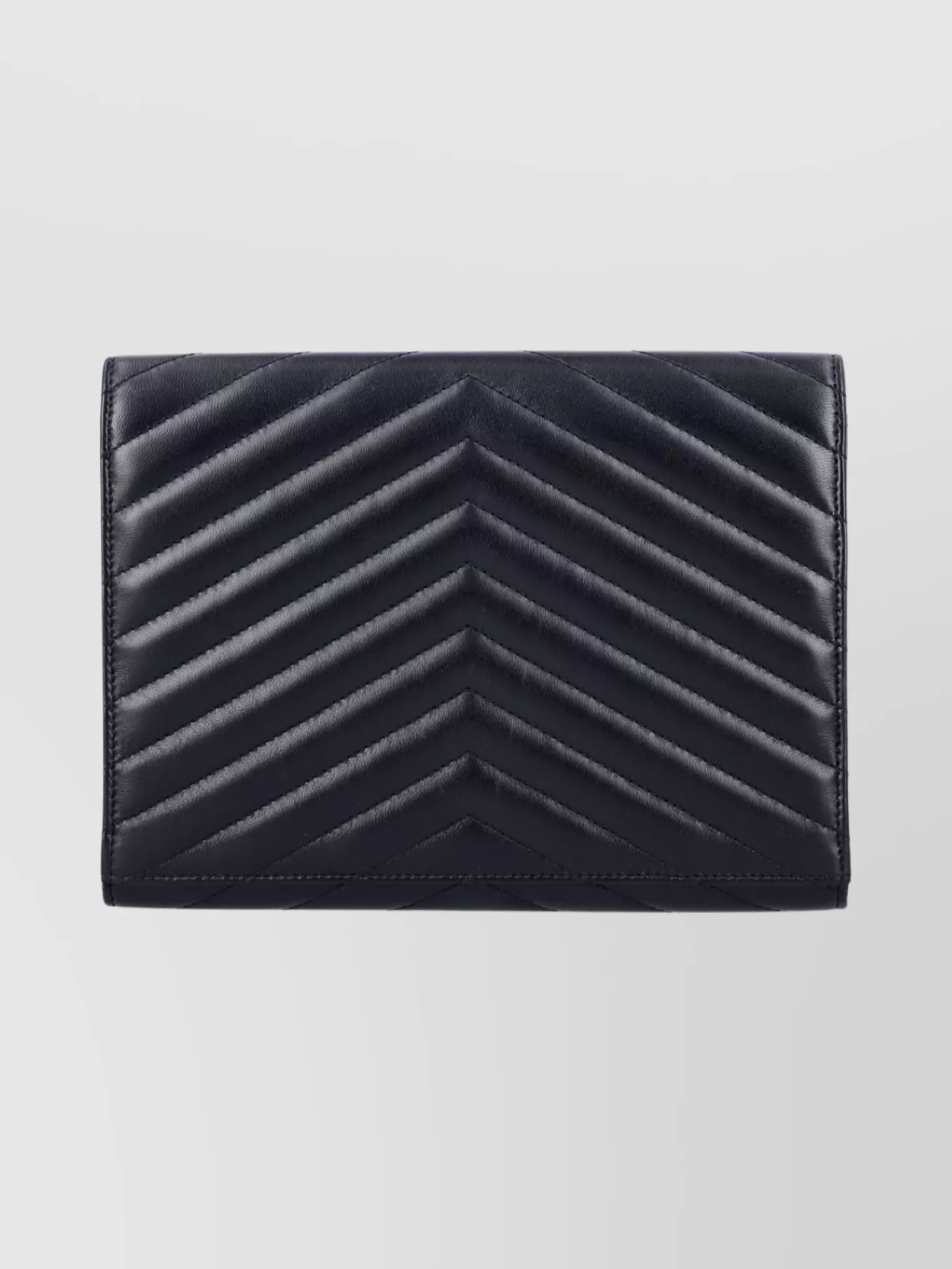 Saint Laurent Chevron Quilted Envelope Flap Pouch