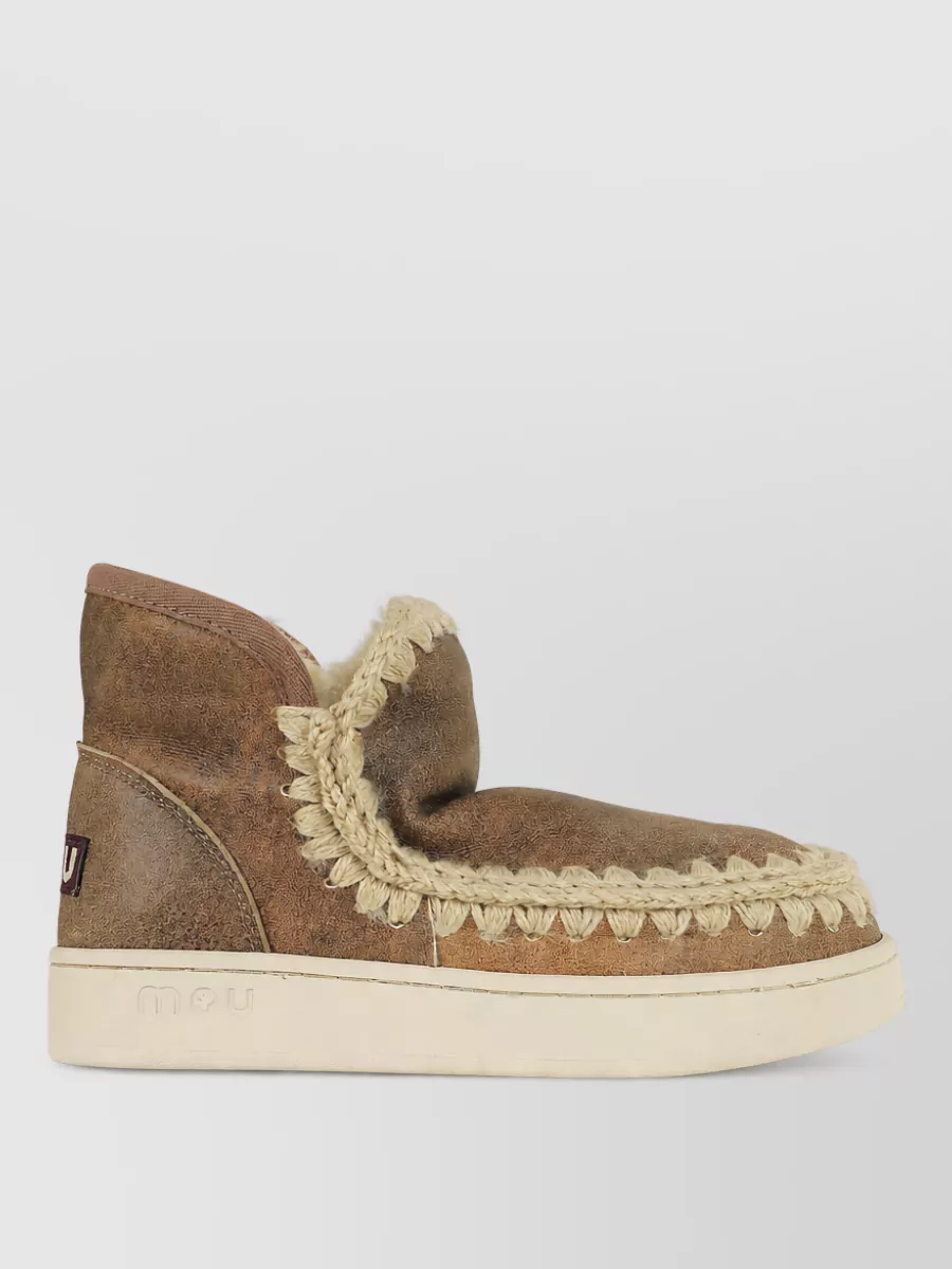Mou Sheepskin Ankle Slippers