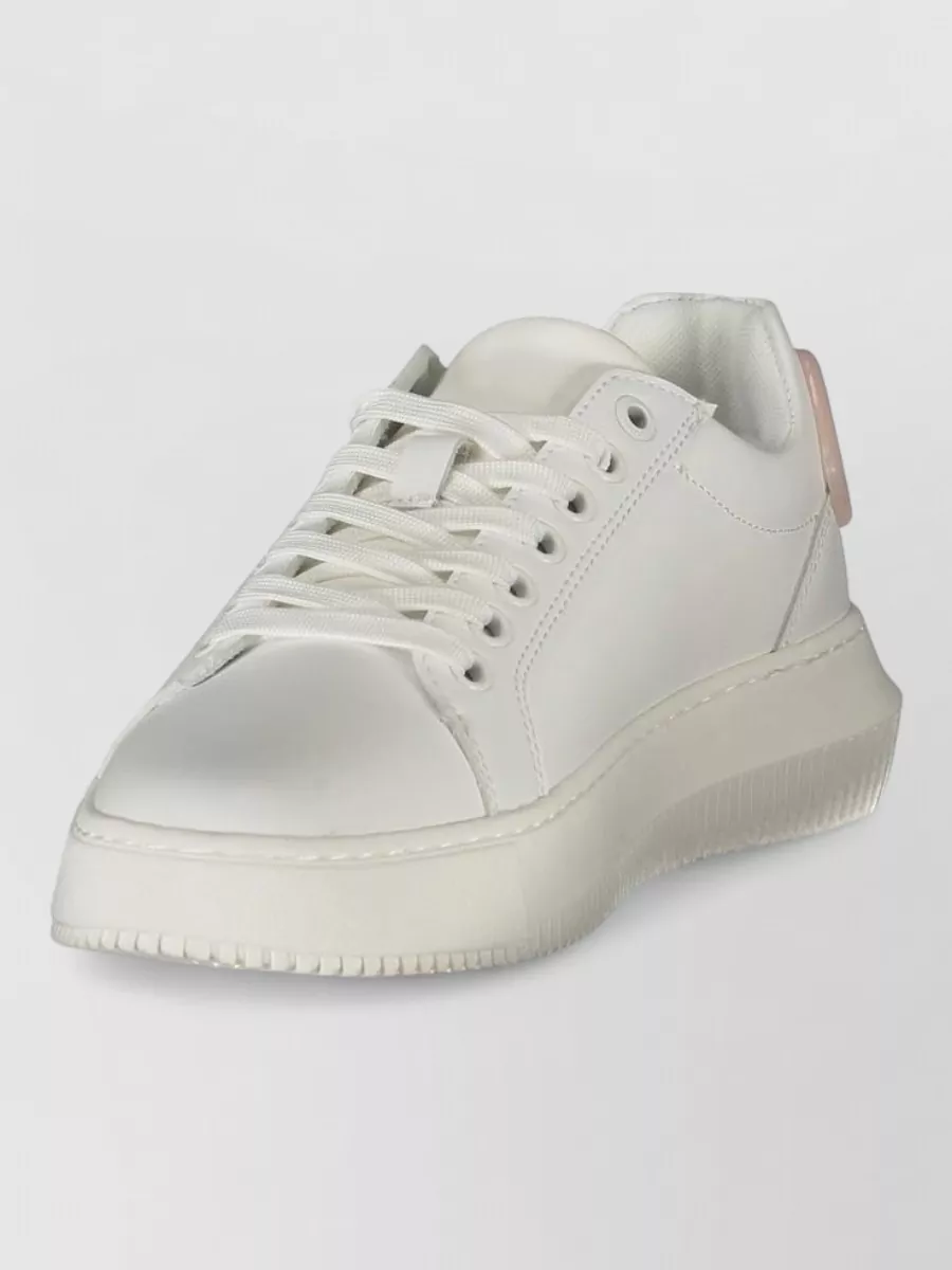 Calvin Klein Leather Lace-Up Sneakers