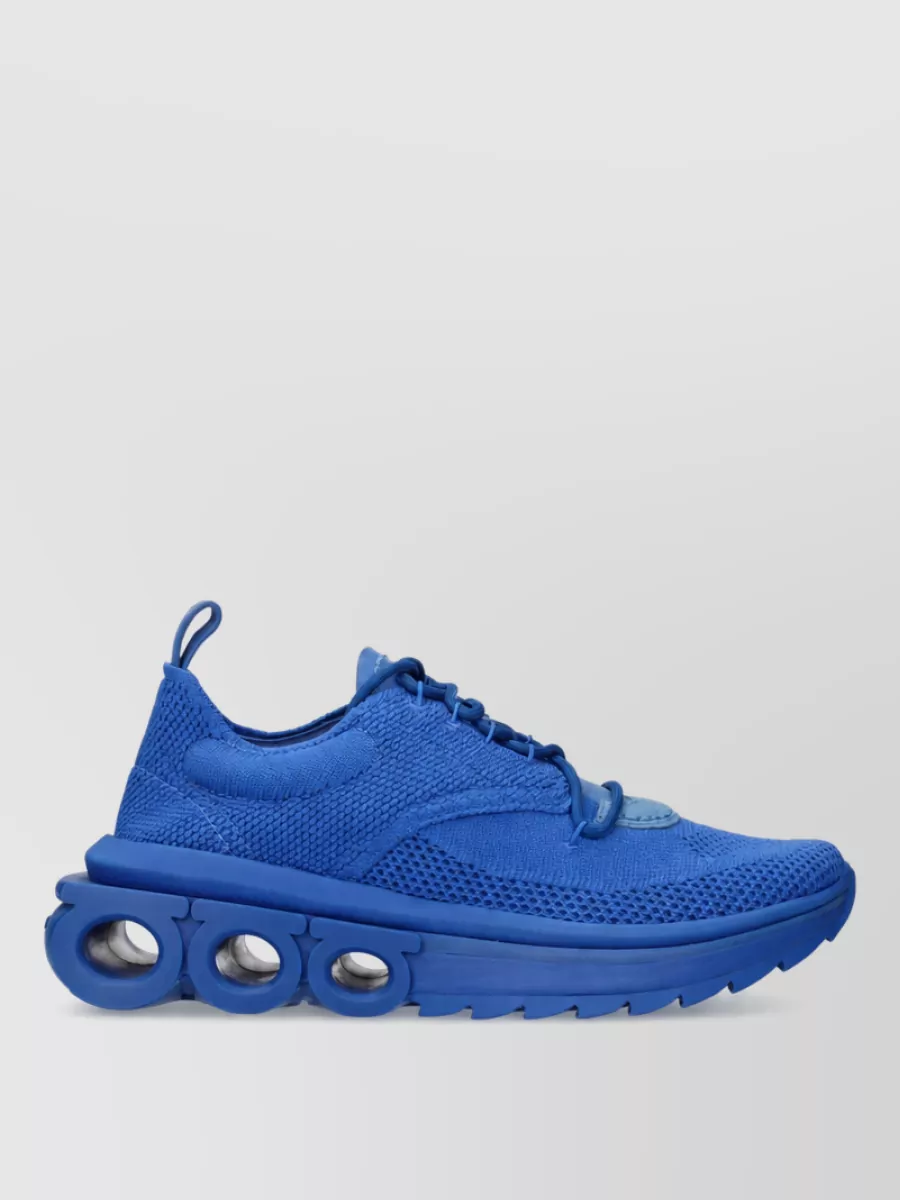 Ferragamo Knit Low-Top Sneakers