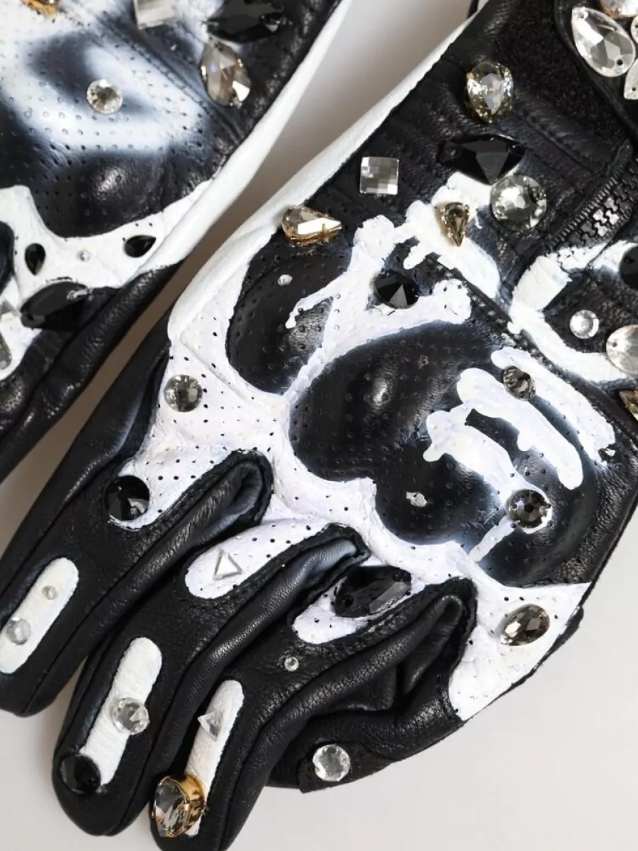 Dolce&Gabbana Crystal Wrist-Length Gloves
