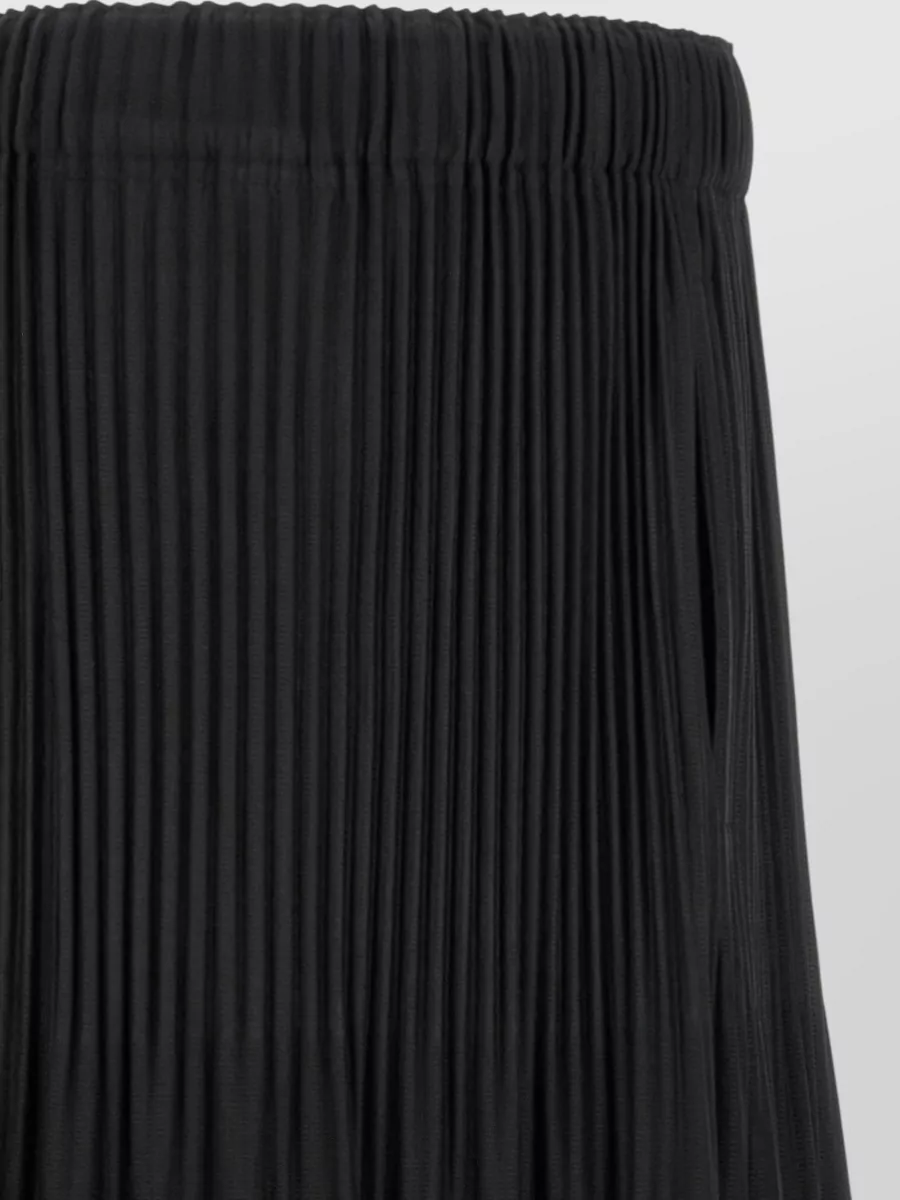 Homme Plisse Issey Miyake Pleated Wide-Leg Bermuda Shorts