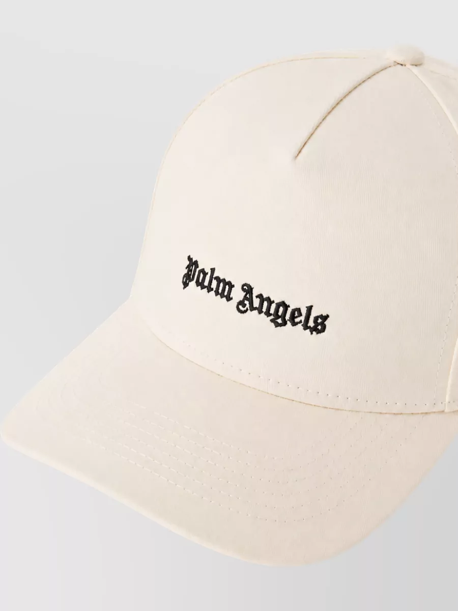 Palm Angels Curved Logo Visor Cap