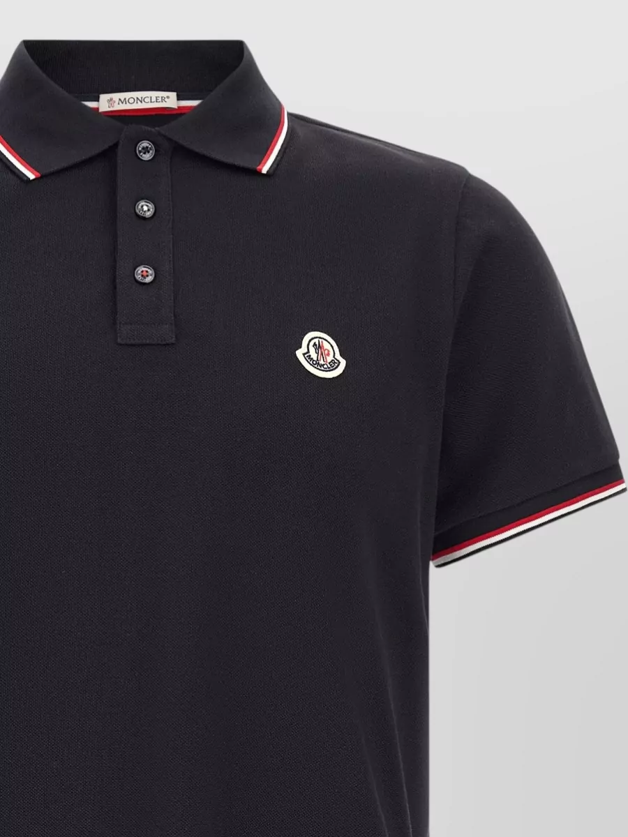 Moncler Cotton Piqué Slim-Fit Short-Sleeve Polo Shirt