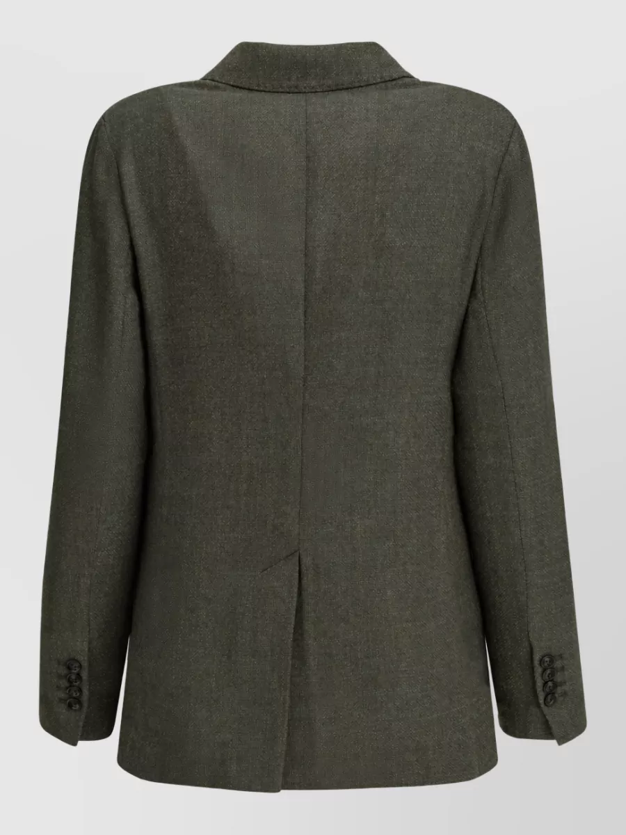 Circolo 1901 Wool Silk Double Breasted Coat
