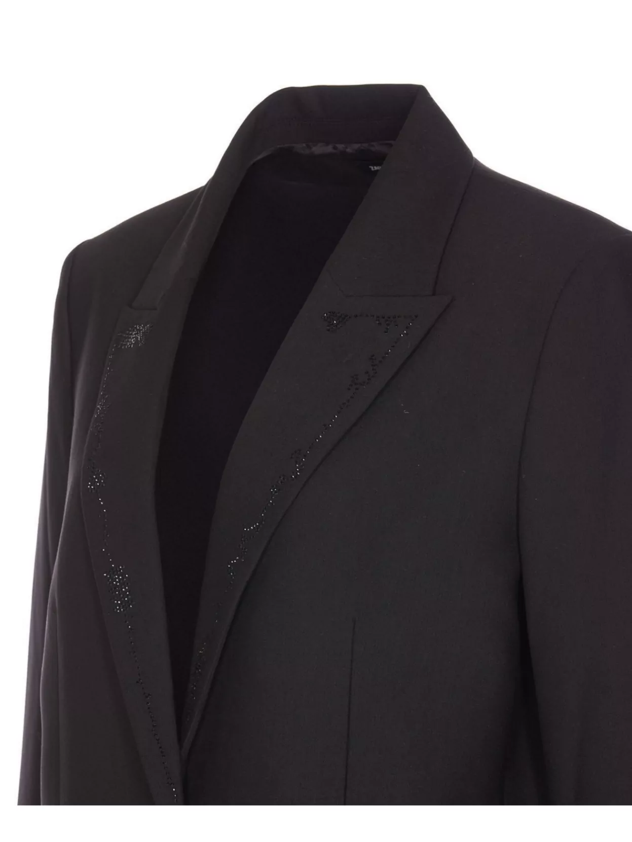 Zadig & Voltaire Embellished V-Neck Jacket With Strass Accents