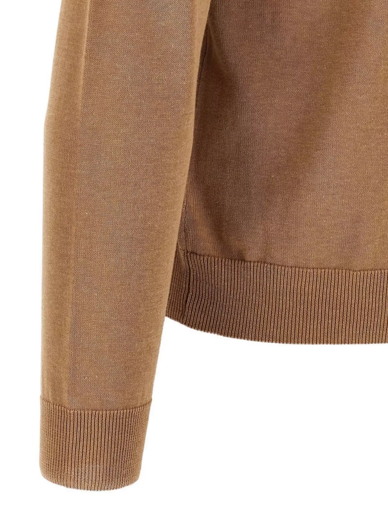 Zanone Crew Neck Cotton Sweater With Ribbed Cuffs