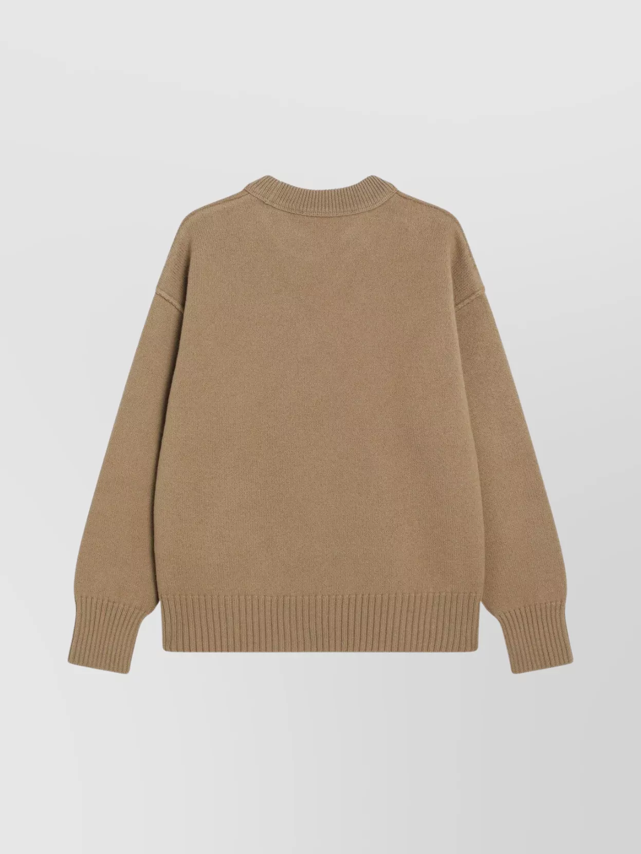 Ami Paris Wool Crew Neck Sweater Long Sleeves