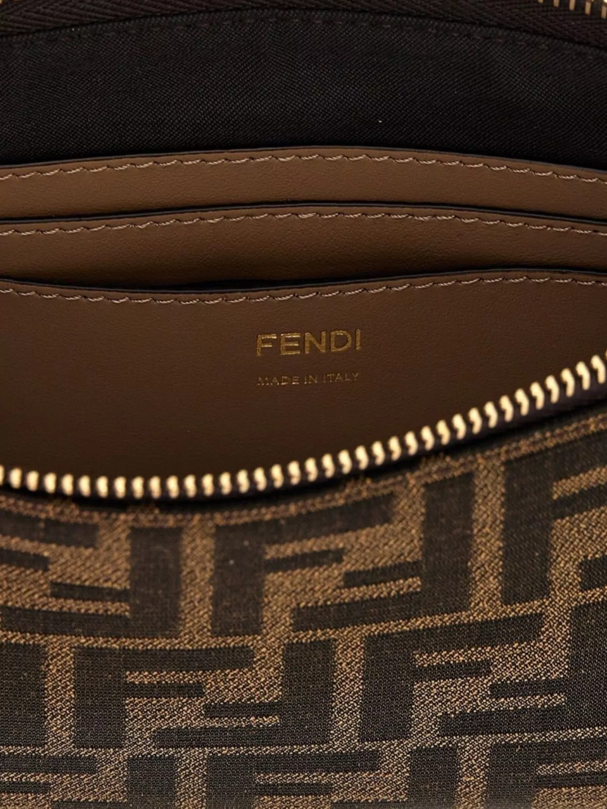 Fendi Shoulder Bags With Chain Strap And Gold-Tone Hardware