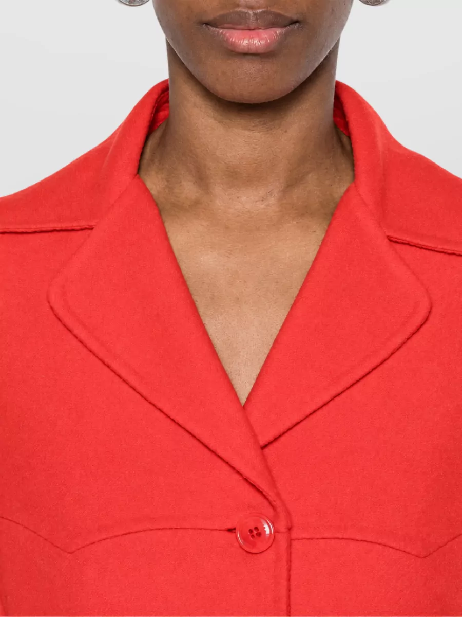 Ermanno Scervino Virgin Wool Single Breasted Coat