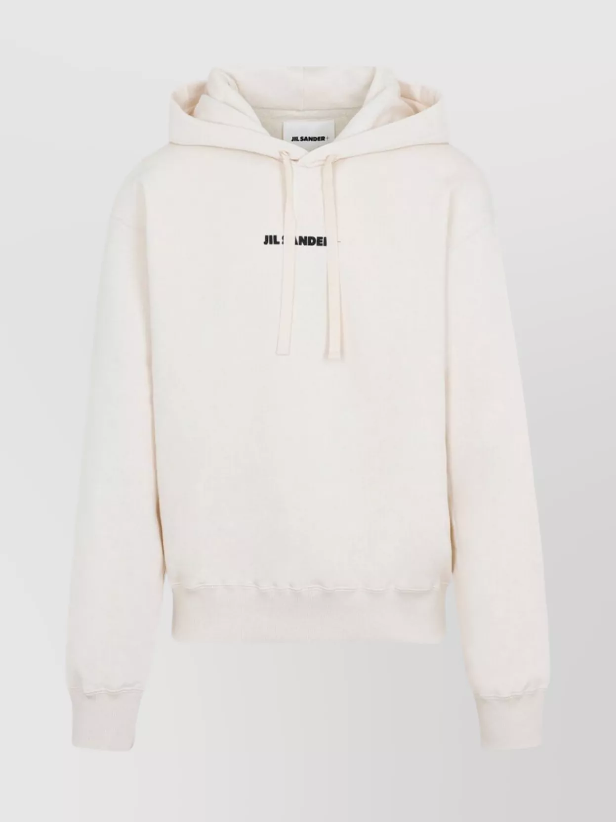 Jil Sander Plus Hooded Cotton Sweatshirt Dropped Shoulders