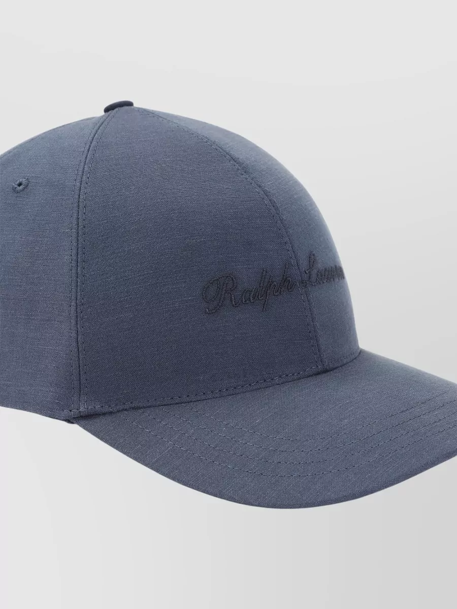 Ralph Lauren Purple Label Linen Silk Logo-Embroidered Baseball Cap
