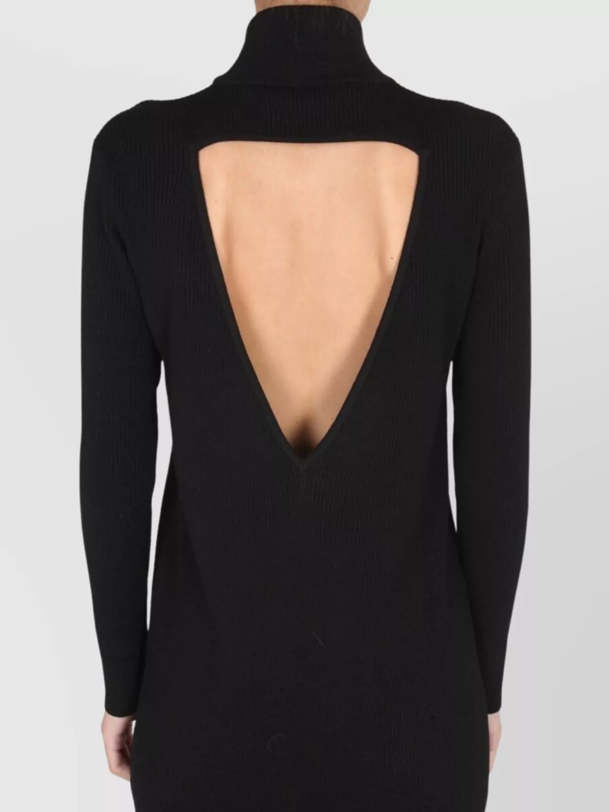 Bottega Veneta High Neck Long Sleeve Knit Dress