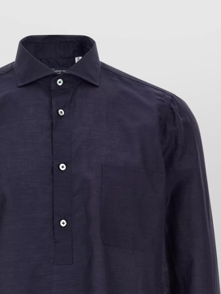 Finamore Porto Shirt Button Down Collar Pocket