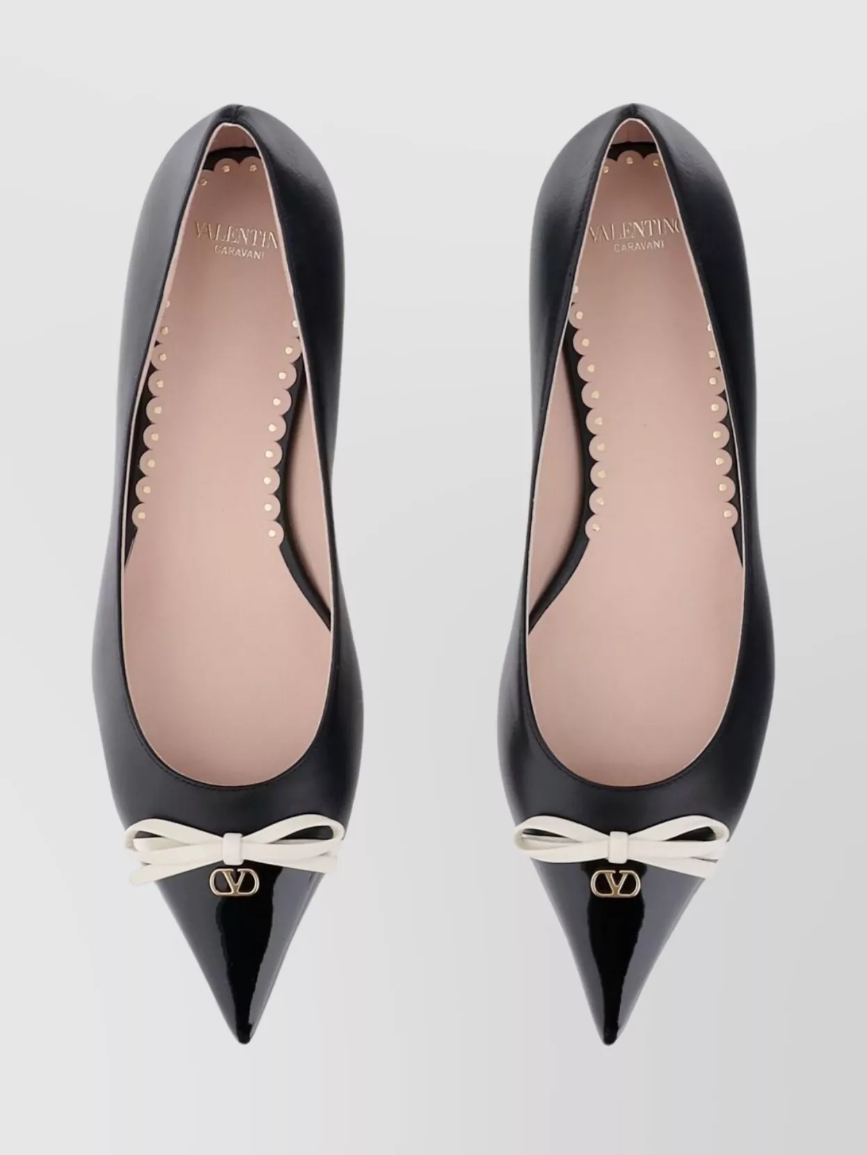 Valentino Garavani Bepointy Leather Ballets