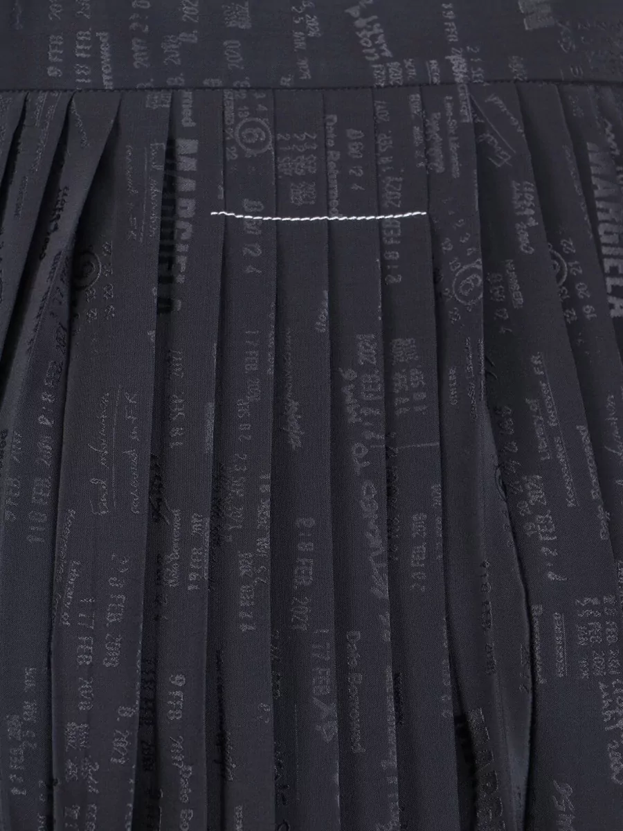 Mm6 Maison Margiela Midi Pleated Skirt