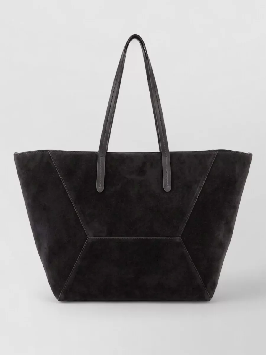 Brunello Cucinelli Monili suede leather tote bag