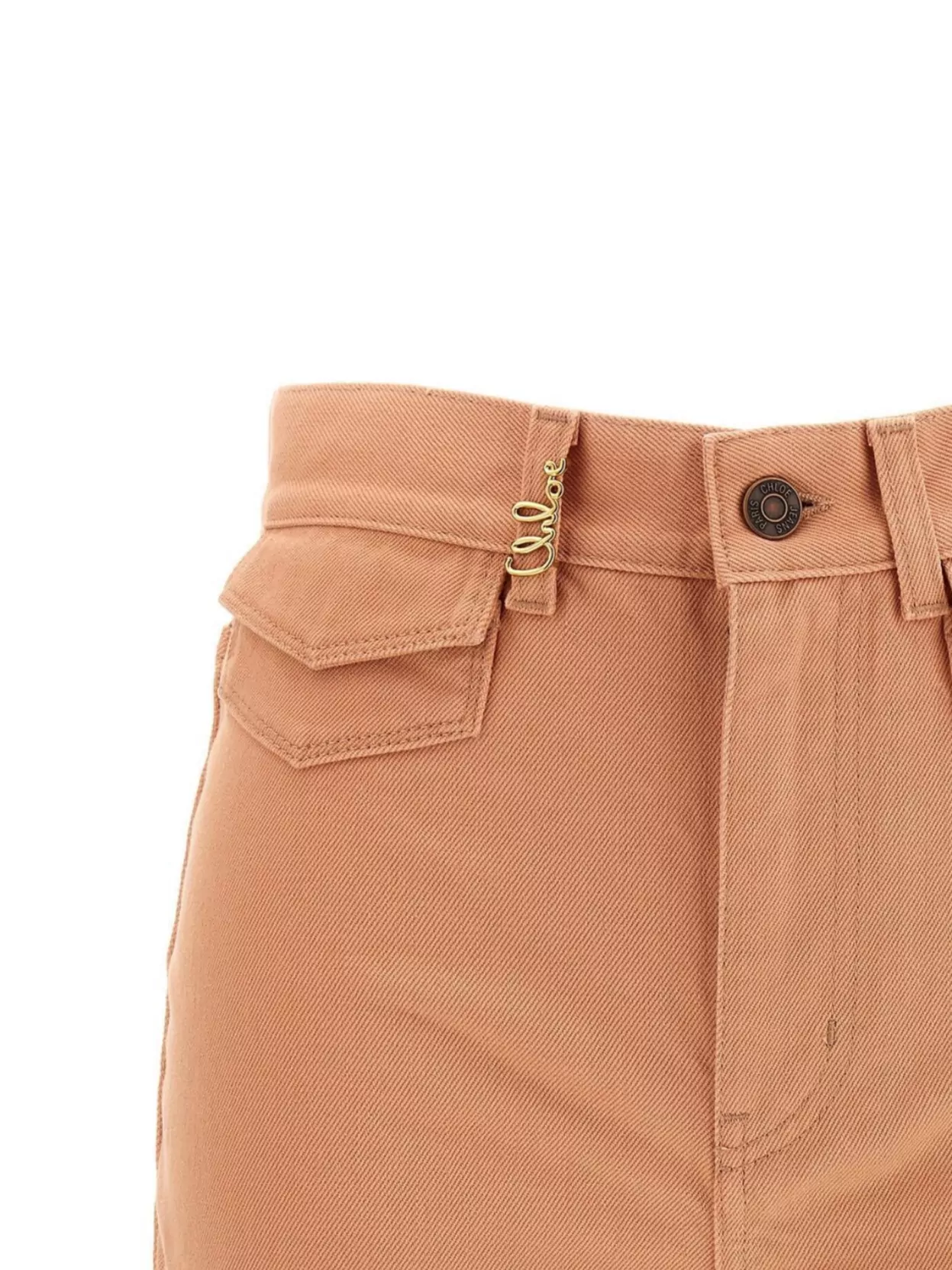 CHLOÉ HIGH WAIST SHORTS WITH FRONT AND BACK POCKETS