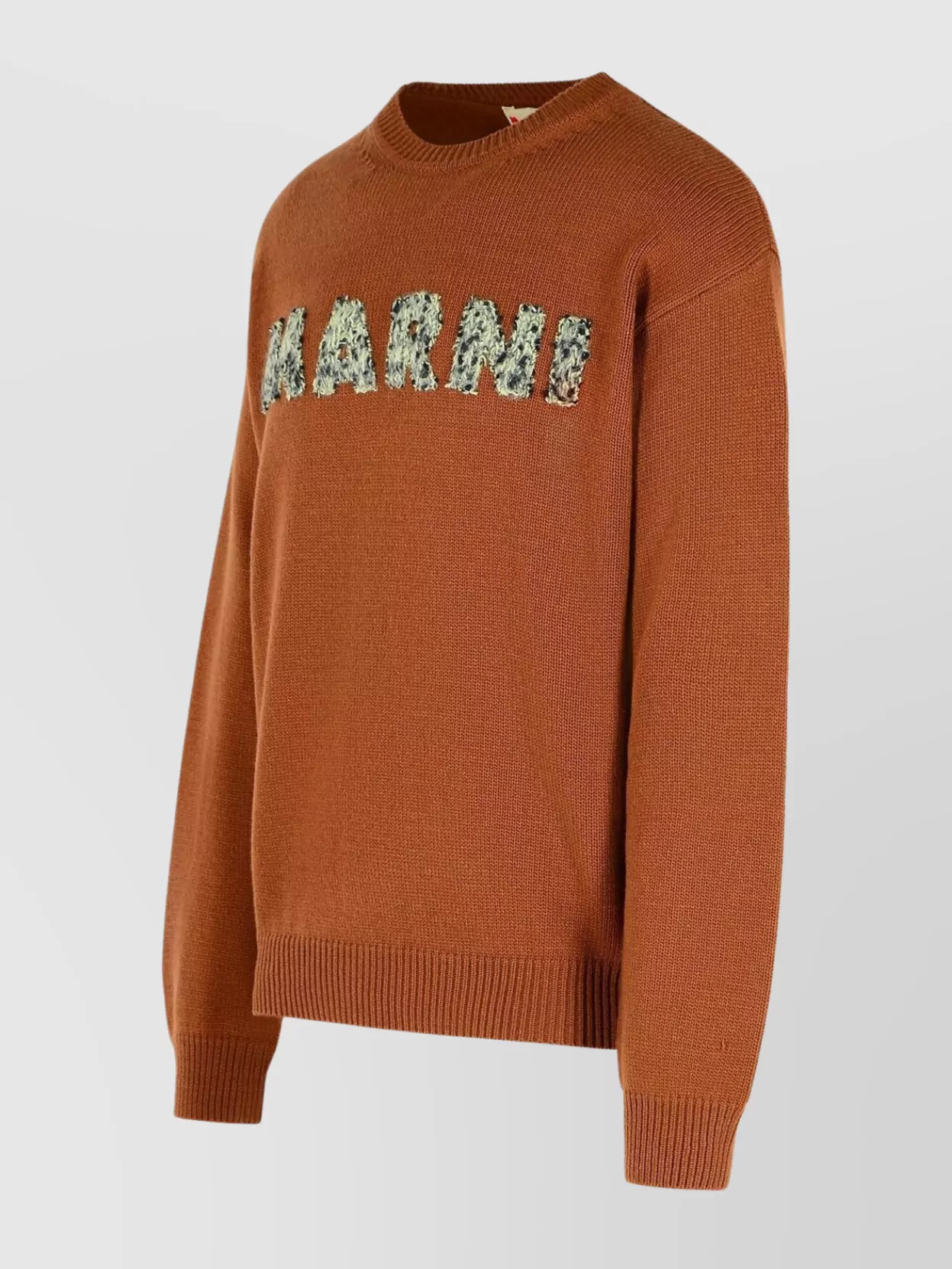 Marni Ribbed Cuff Long Sleeve Virgin Wool Sweater