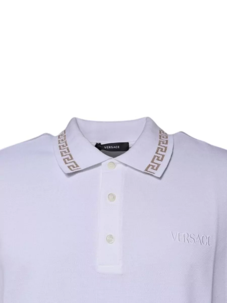 Versace Viscose Polo T-Shirt