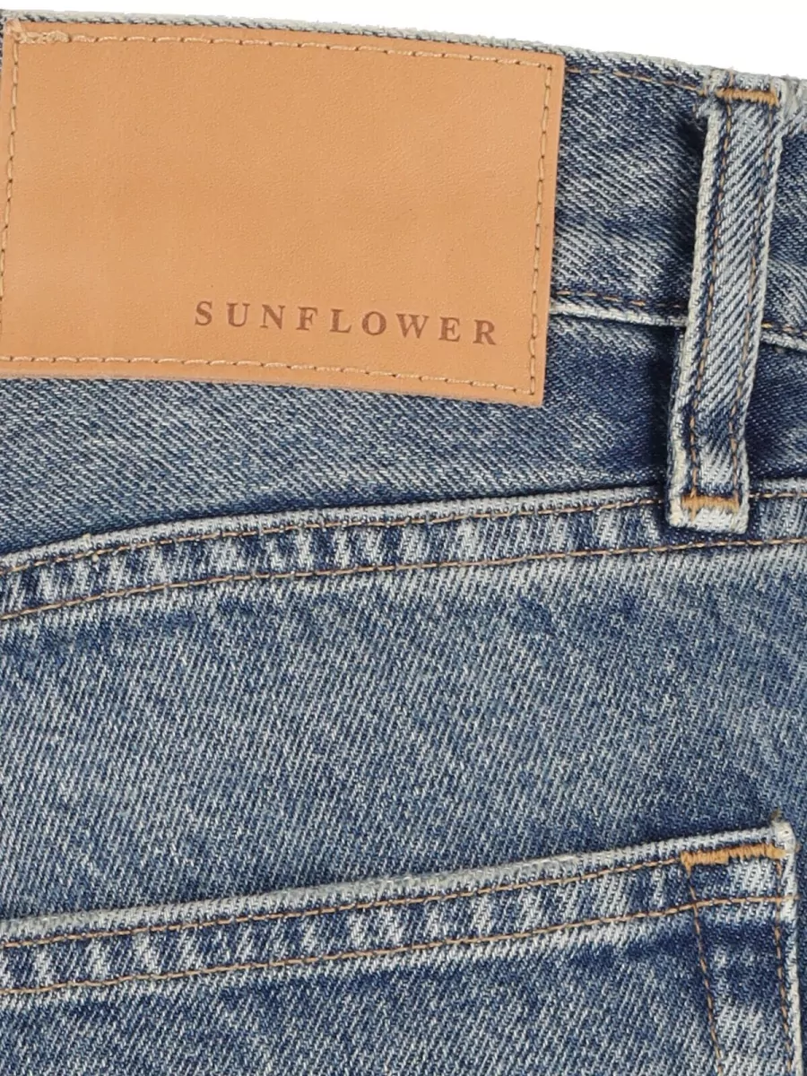 Sunflower Denim Loose-Fit Wide-Leg Trousers