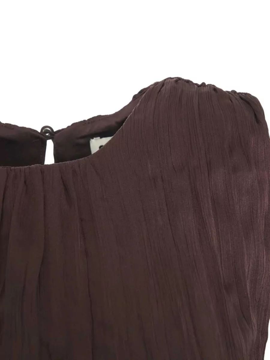 Staud Pleated Sleeveless Maxi Dress