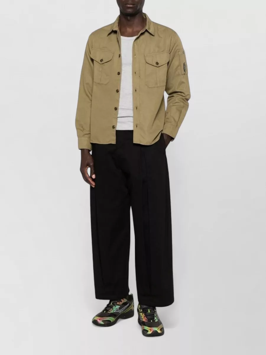 C.p. Company Cotton And Linen Shirt Jacket